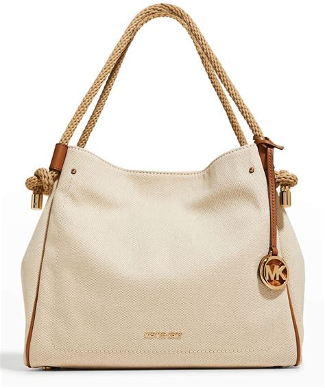 michael kors isla large grab bag|Michael Kors Isla Large Grab Bag Natural One Size .